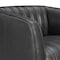 Armen Living Aries Pewter Genuine Leather Swivel Barrel Chair LCARCHPW - alternate 6